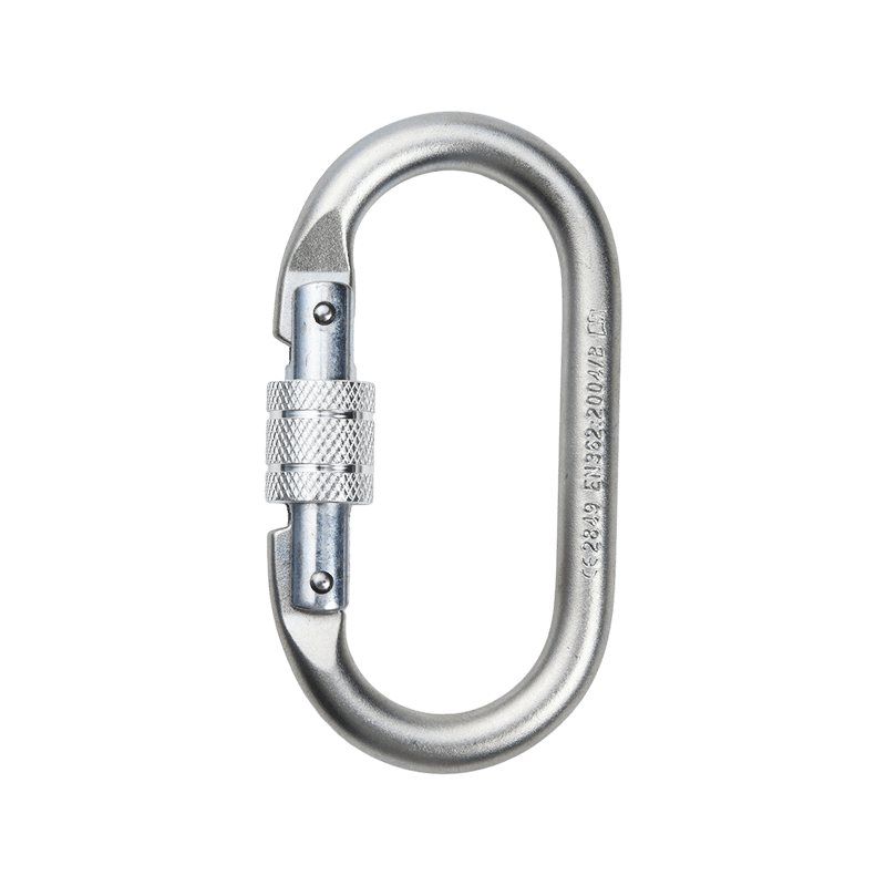 Carabinier din oțel galvanizat cu blocare cu șurub 25KN
