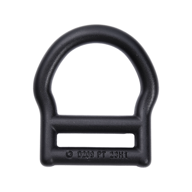 HLD1807 Inel D din aluminiu negru cu dimensiunea interioară de 46 mm